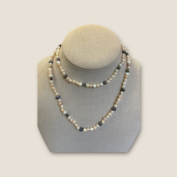 Vintage Jewelry - Multicolored Freshwater Pearl Necklace